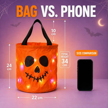 Halloween Candy Bucket with LED Lights